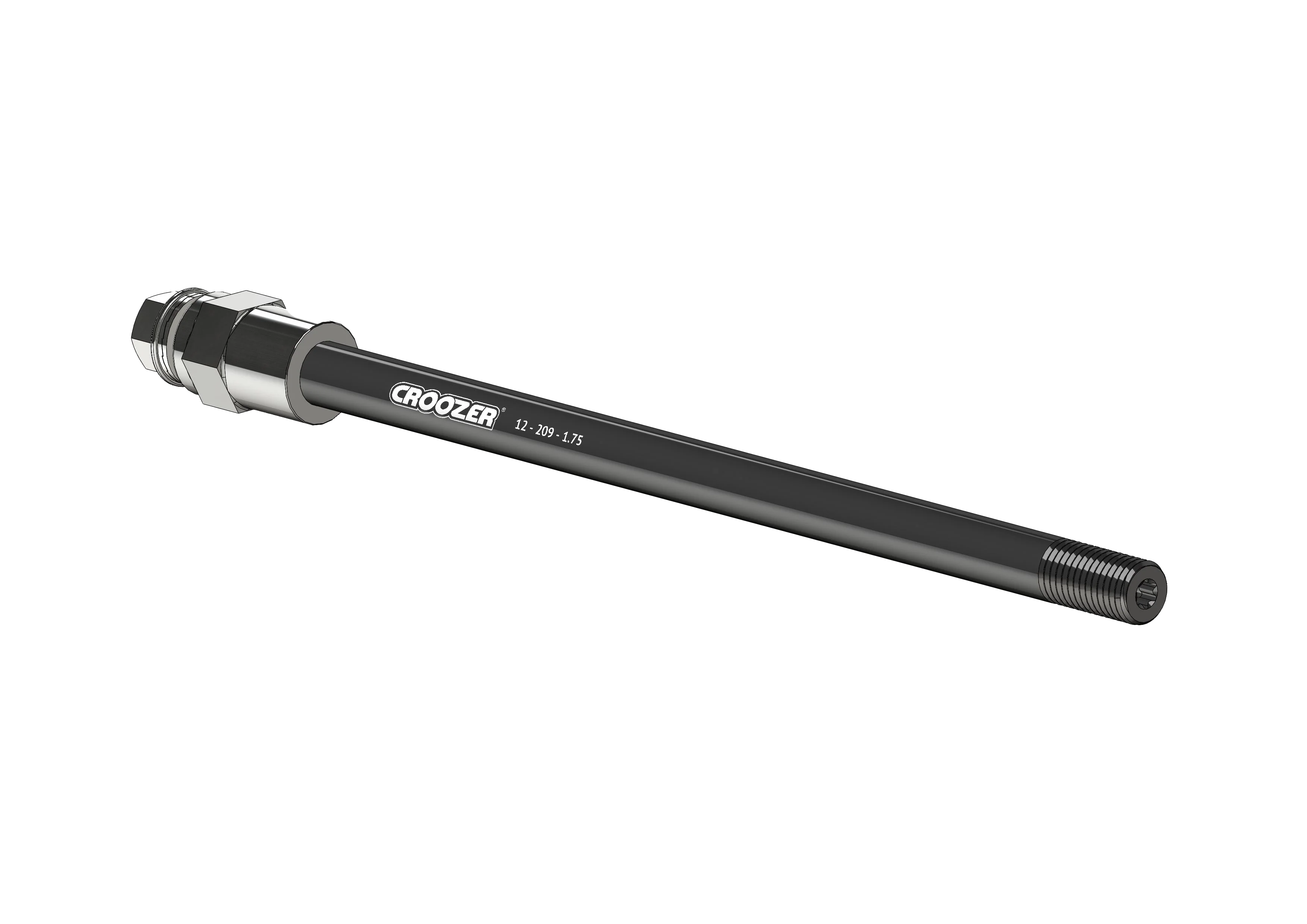 Thru Axle Adapter M12 for 209 mm axle length with 1.75 mm thread pitch, with universal adapter A