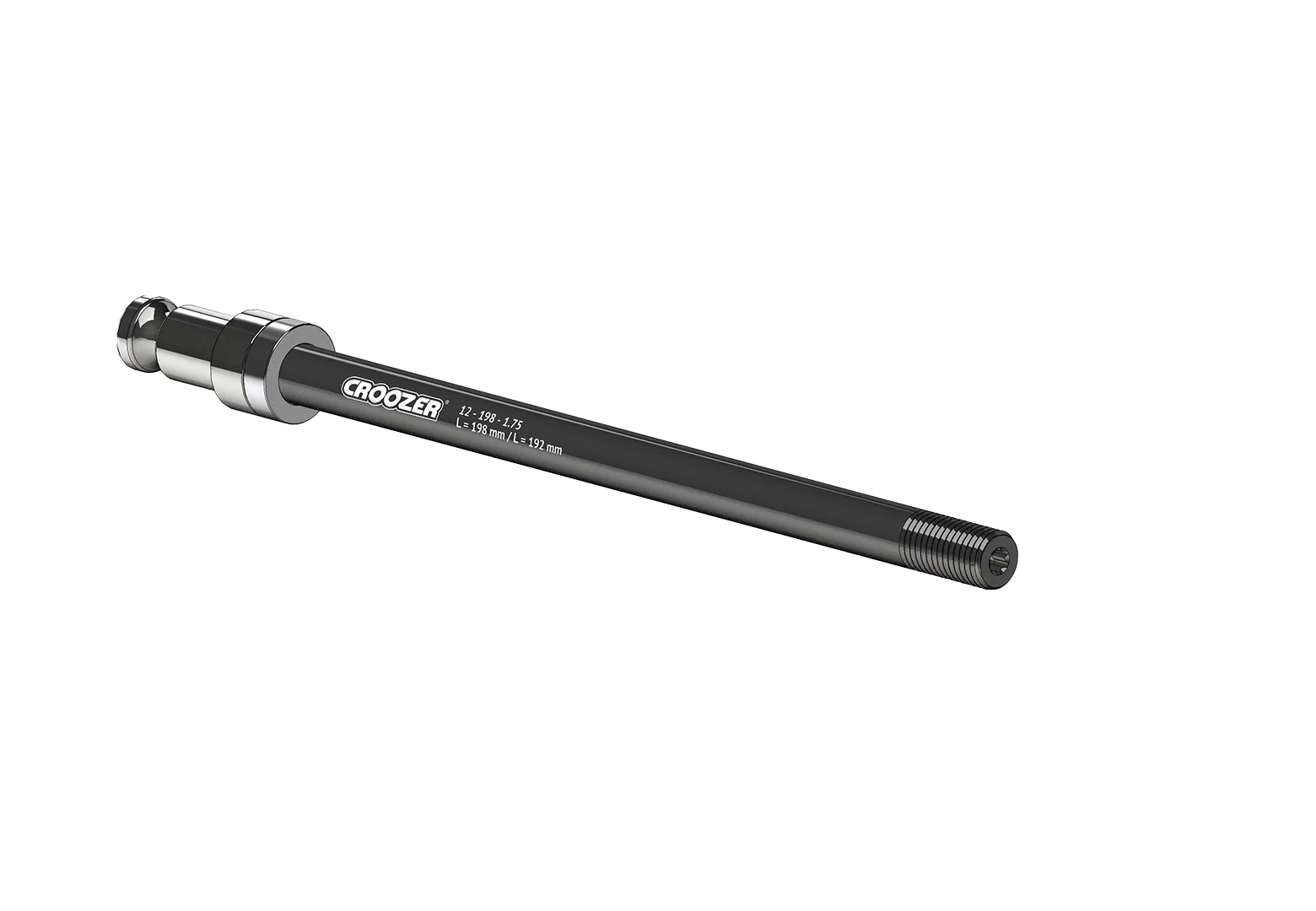 Thru Axle Hitch M12 for 209 mm axle length with 1.75 mm thread pitch, with socket N